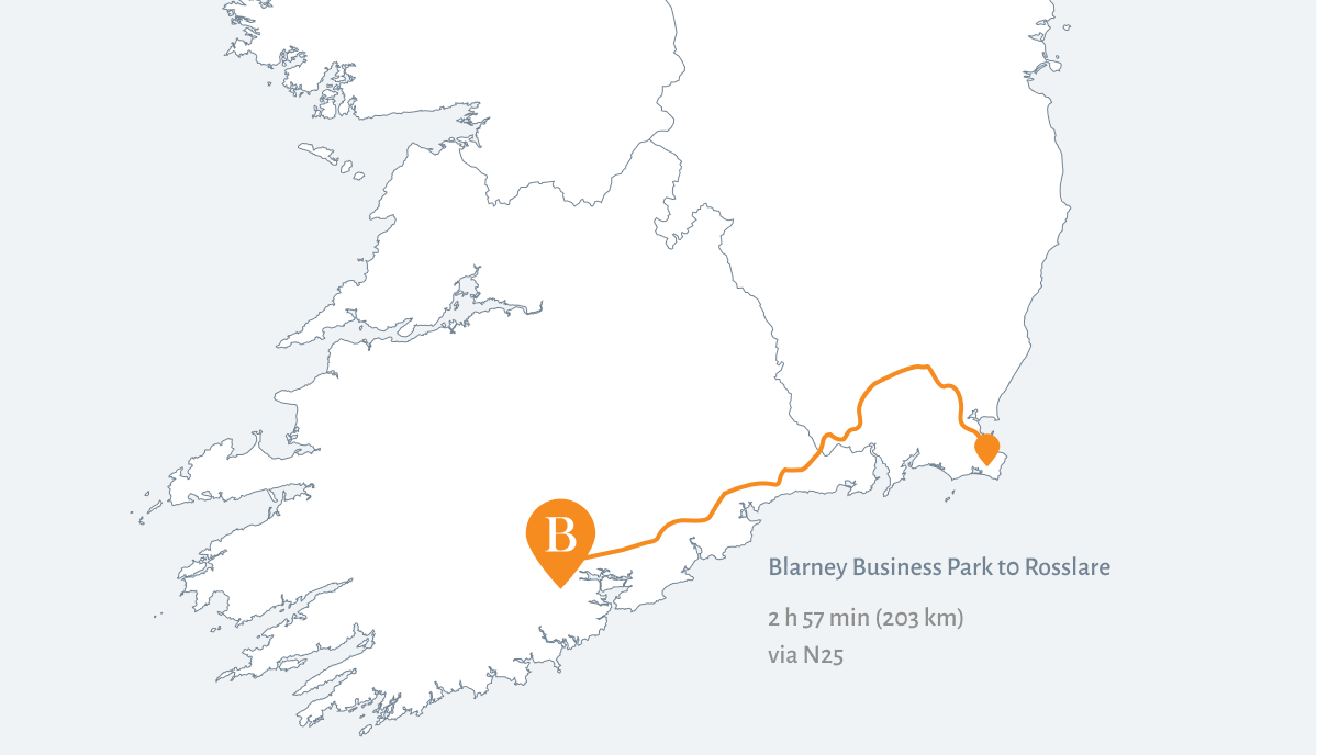 Rosslare Map